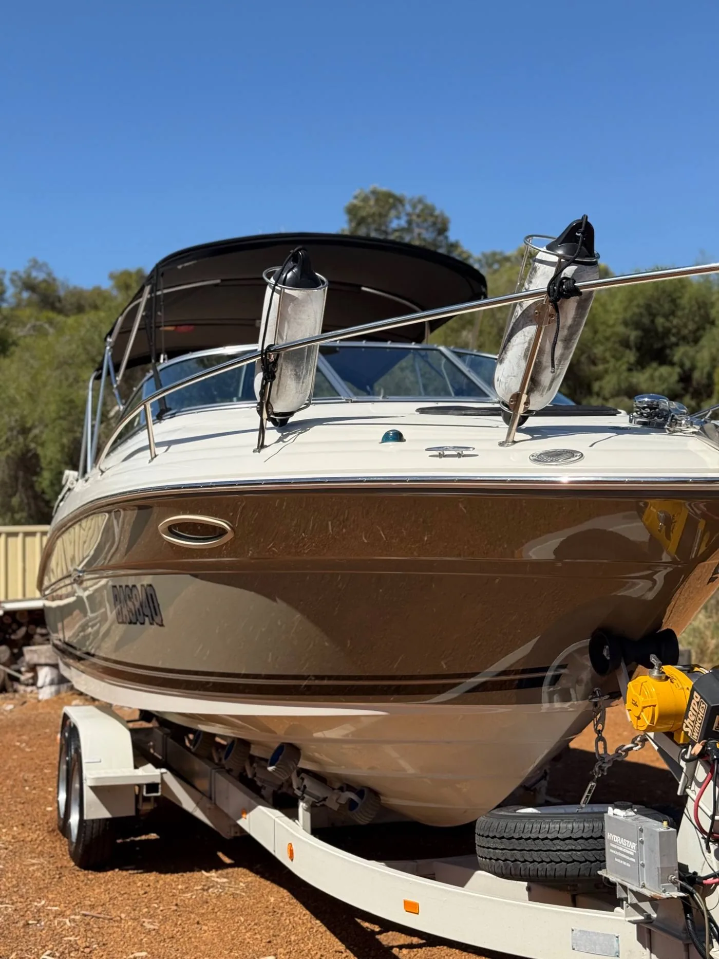 Full boat detail Perth — cabin cruiser completely detailed